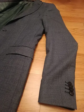 Americana Hombre Zara Talla M Gris