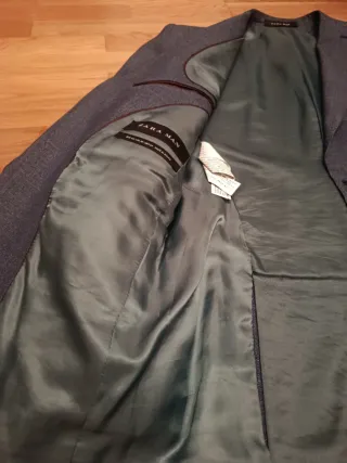 Americana Hombre Zara Talla M Gris