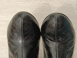 Botas altas efecto piel cocodrilo