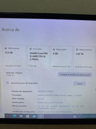 PC da gioco COOLPC i5-GT730 SSD da 12 GB RAM