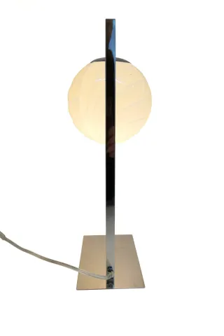 Candeeiro opala vintage metal e vidro