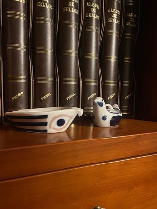 Cerámica Sargadelos Pájaro y Pez