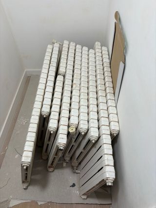 Radiadores de hierro fundido blancos