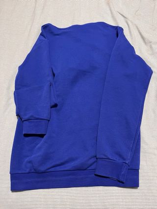 Sudadera Adidas Azul Logo Grande