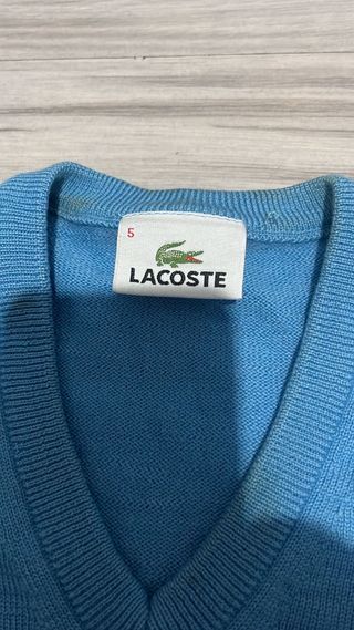 Jersey Lacoste Azul V-Neck