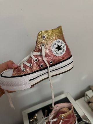 Zapatillas Converse Niña Glitter Talla 28