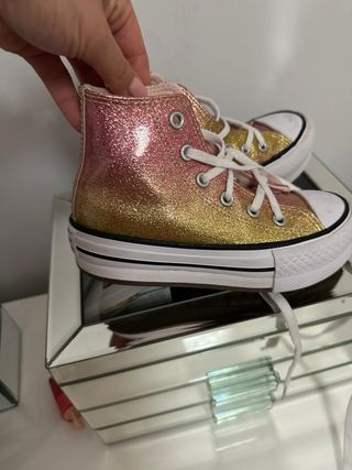 Zapatillas Converse Niña Glitter Talla 28