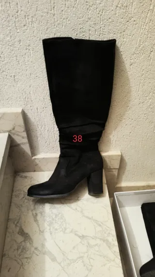 Sandalias cuña beige y azul talla 37