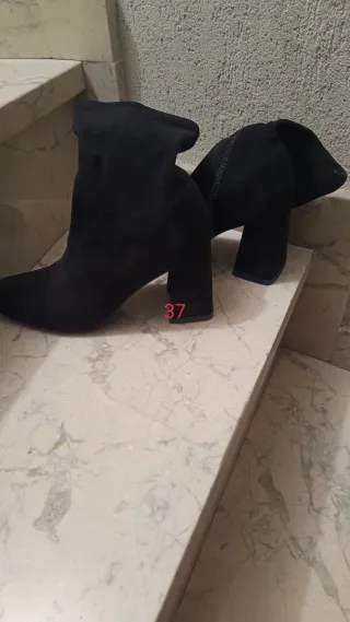 Sandalias cuña beige y azul talla 37