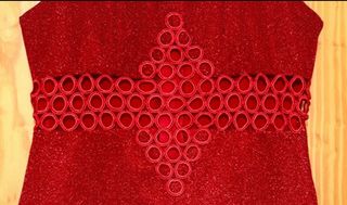 Vestido fiesta rojo lentejuelas Nochevieja