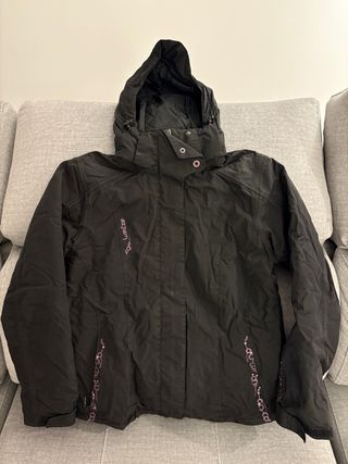 Chaqueta de esquí Wedze mujer negra T.42