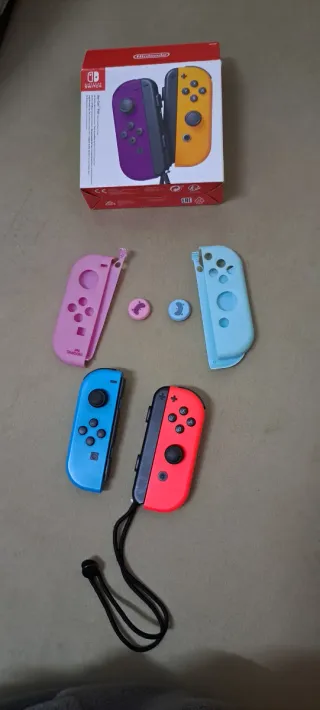 Mandos Nintendo Switch Morado y Amarillo