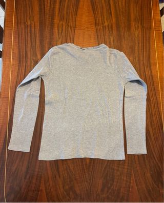 Camiseta talla S gris de manga larga