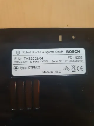 Despiece de cafetera Bosch Tassimo TAS2002/04