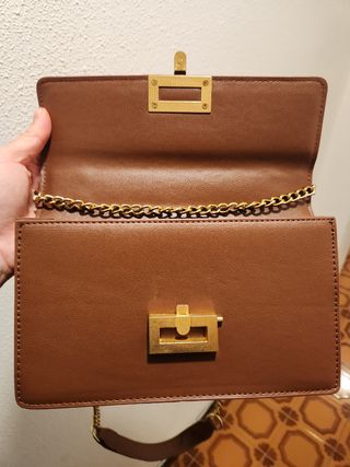 Bolso marrón chocolate minimalista chic