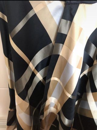 Falda reversible negra y dorada