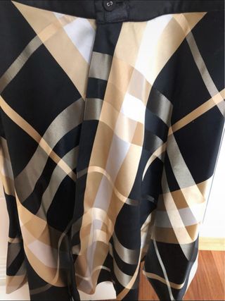 Falda reversible negra y dorada