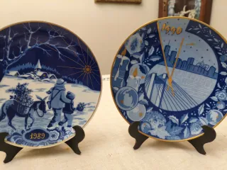 Platos de porcelana decorativos 1987-88-89-90