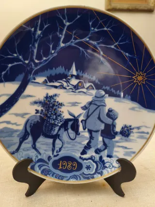 Platos de porcelana decorativos 1987-88-89-90