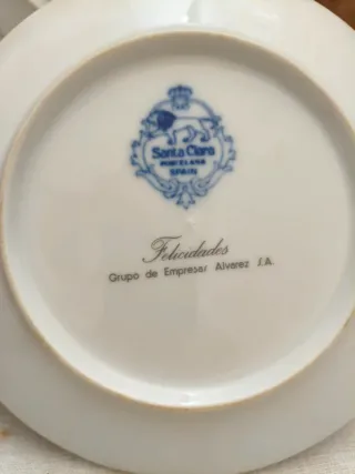 Platos de porcelana decorativos 1987-88-89-90
