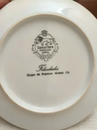 Platos de porcelana decorativos 1987-88-89-90
