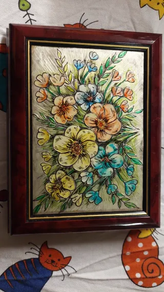 Portagioie con lastra d'argento