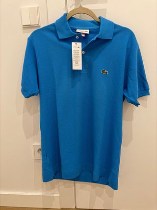 Polo Lacoste Azul Nuevo Talla S regular fit