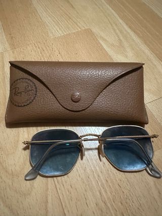 Gafas de Sol Ray-Ban Hexagonal Marrón Dorado