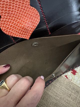 Cartera piel grande Rosa