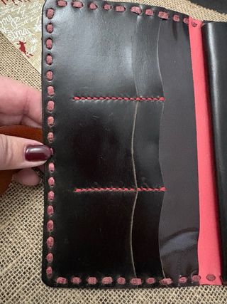 Cartera piel grande Rosa