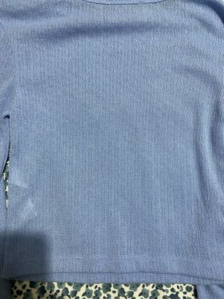 Camiseta Zara manga larga azul Talla M