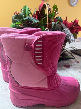 Botas de Nieve Rosas para Niña