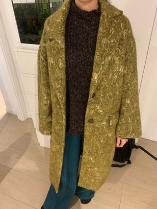 Abrigo Zara Invierno Verde Oliva