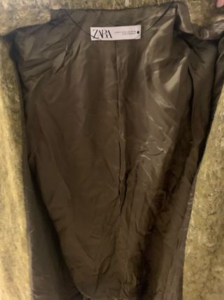 Abrigo Zara Invierno Verde Oliva