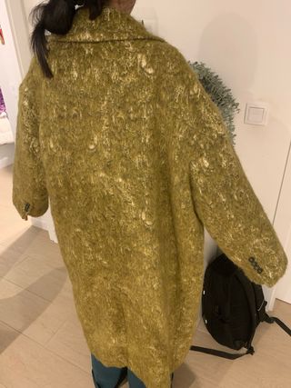 Abrigo Zara Invierno Verde Oliva