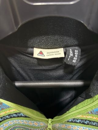 Felpa vintage con fantasia geometrica