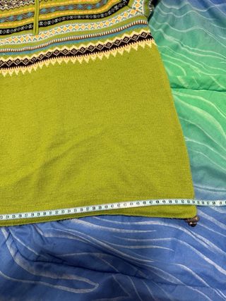 Felpa vintage con fantasia geometrica