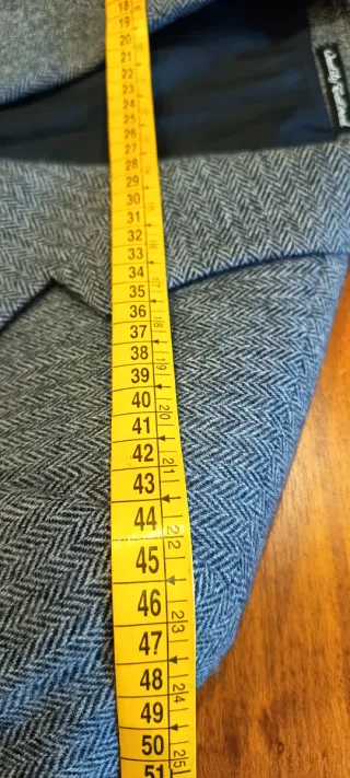 Giacca uomo grigia spigato con bottoni vintage