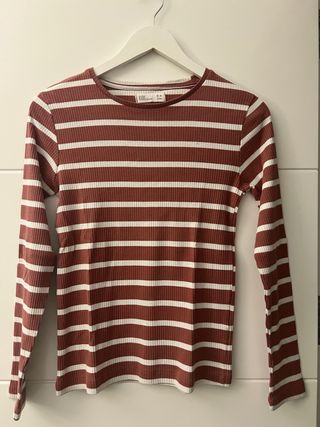 Camiseta niña rayas manga larga talla 15-16 años