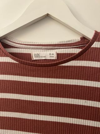 Camiseta niña rayas manga larga talla 15-16 años
