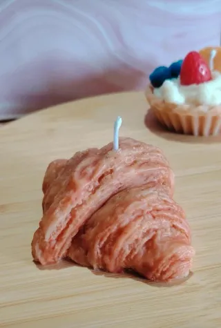 Candele a tema croissant e crostatina