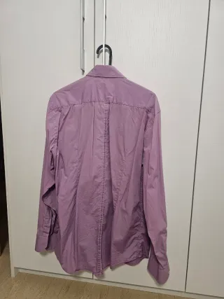 Camisa Zara Lila Hombre