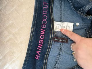 Jeans Rainbow Boots donna blu