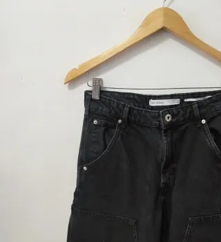Vaquero negro Carpenter Bershka mujer Talla 36
