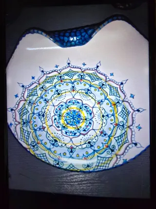 Piatto ceramica Vietri decorato e lavorato a mano