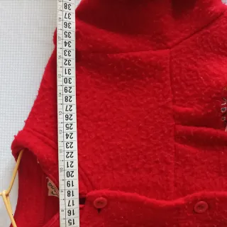 Vestaglia rossa bambina 8/9anni