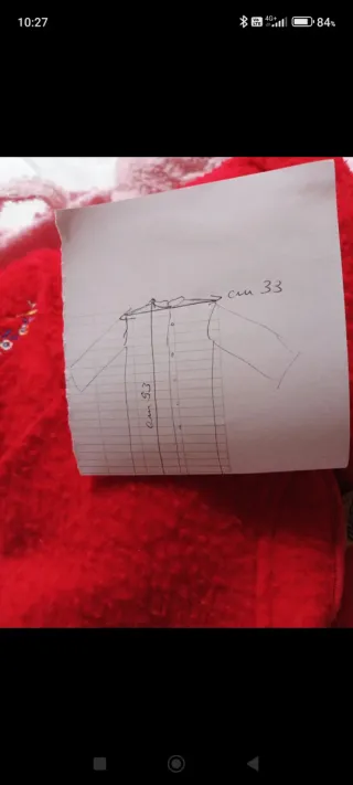 Vestaglia rossa bambina 8/9anni