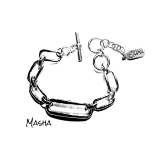 Pulsera eslabones plateada