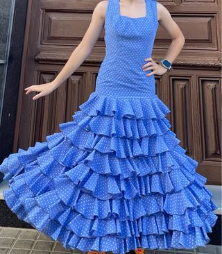 Traje de Flamenca de 10-13 años más o menos