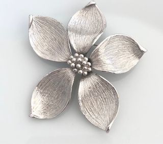 vintage statement flower brooch